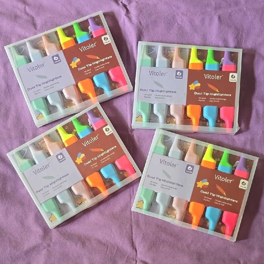 Dual Tip Highlighters - Multicolor Set